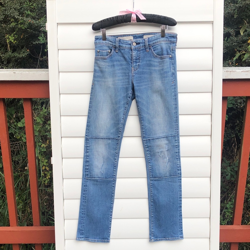 Pilcro and the Letterpress Light Blue Straight Leg Jeans